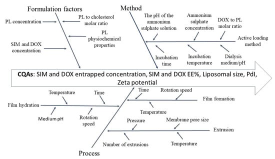 Fig.2. Evaluation of liposomes process.