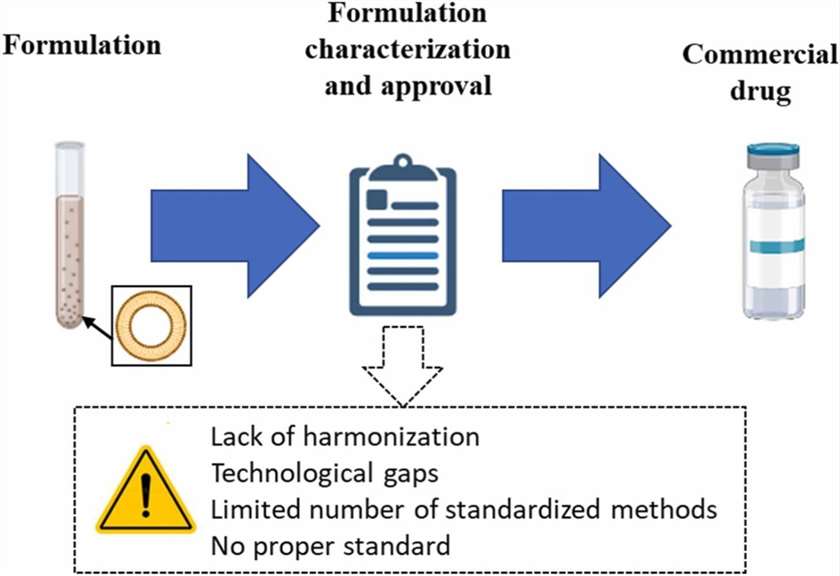 Fig.1 Diagram illustrating the critical role of quality control in liposome production.