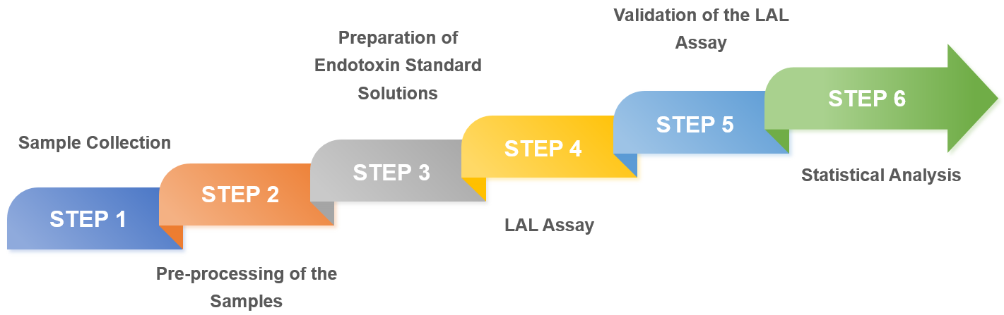 Fig.1 Steps of endotoxin testing for injectable nanoformulations.