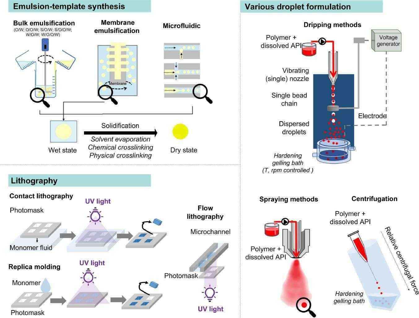 Fig.3 Polymer-based microparticles Process.