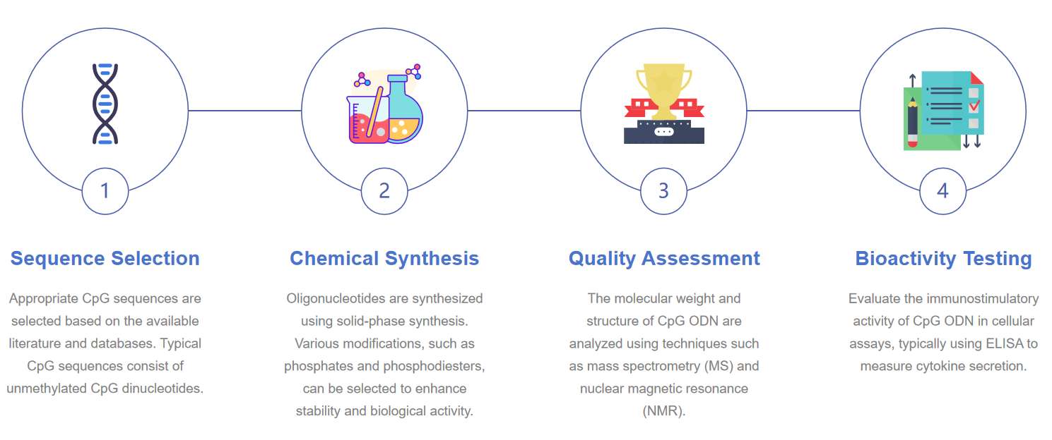 Fig.1 Workflow for CpG ODNs preparation.