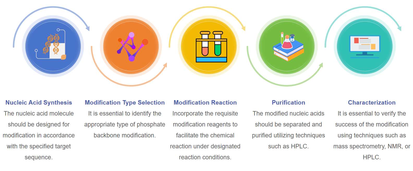 Fig.2 Workflow for phosphate backbone modification.