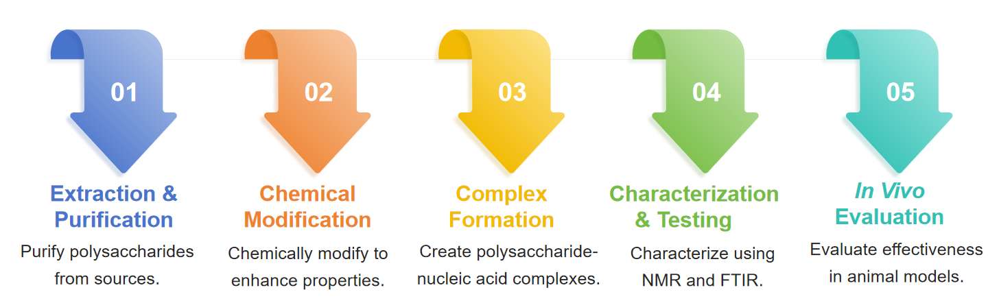 Fig.2 Development Process for Natural Polysaccharides (Flow Chart).