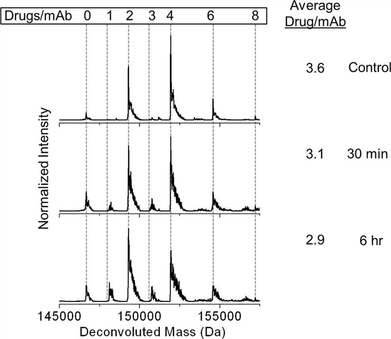 Fig.2 Mass spectra of drugs from an in vivo study.