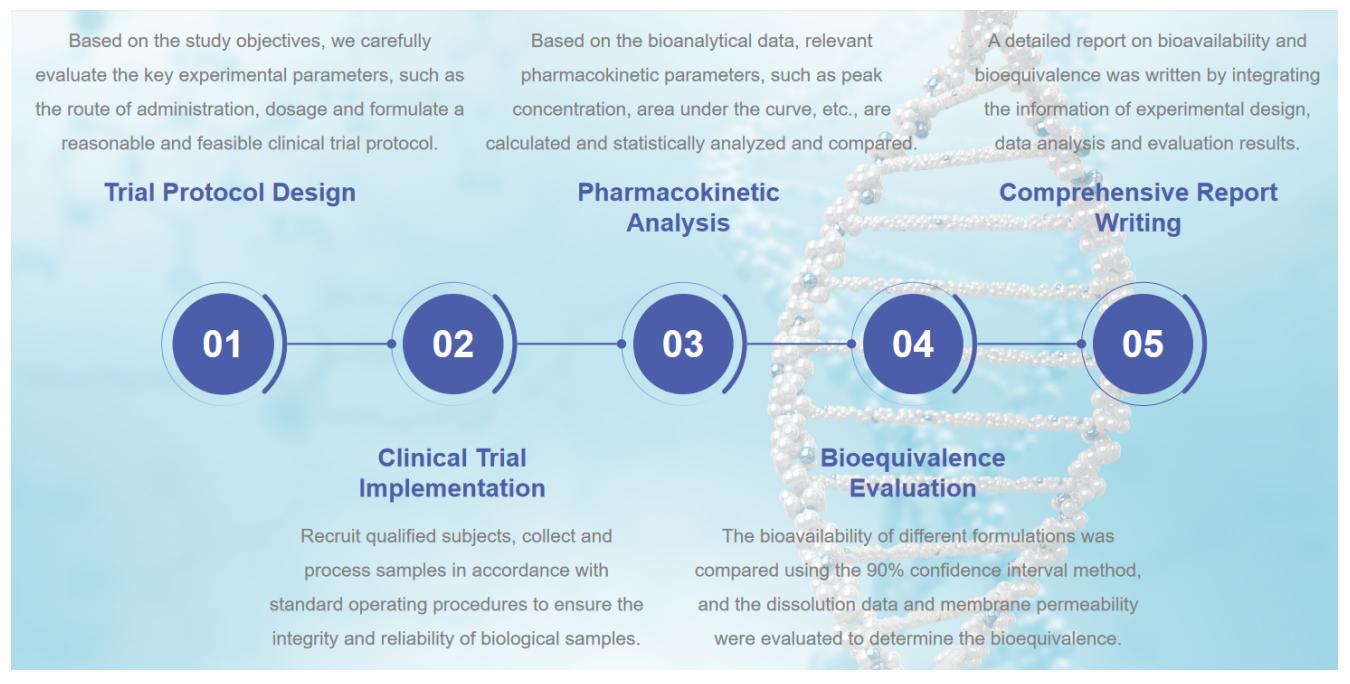 Fig.1 The flow chart illustrates how nucleic acid drugs are evaluated for bioavailability and bioequivalency.