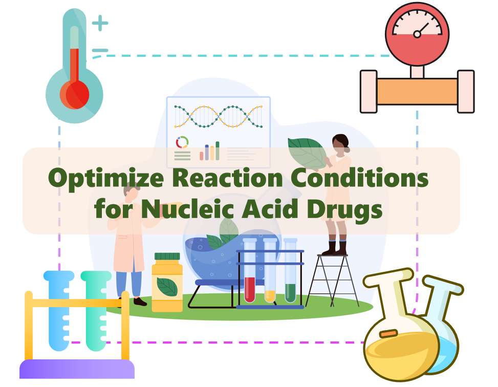 Fig.1 Optimizing reaction conditions is crucial for developing nucleic acid drugs.