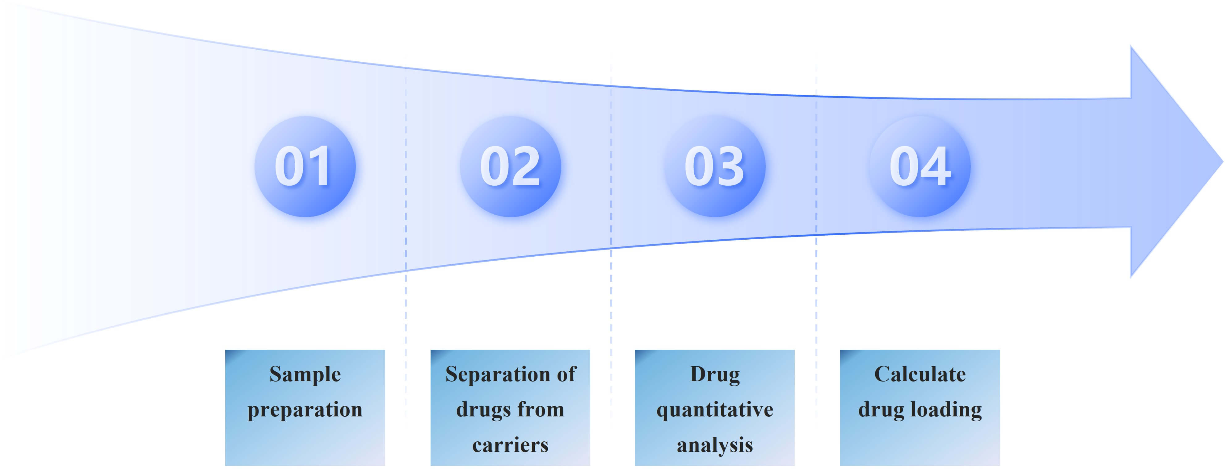 Fig.1 Workflow of nano transdermal formulation drug loading testing.